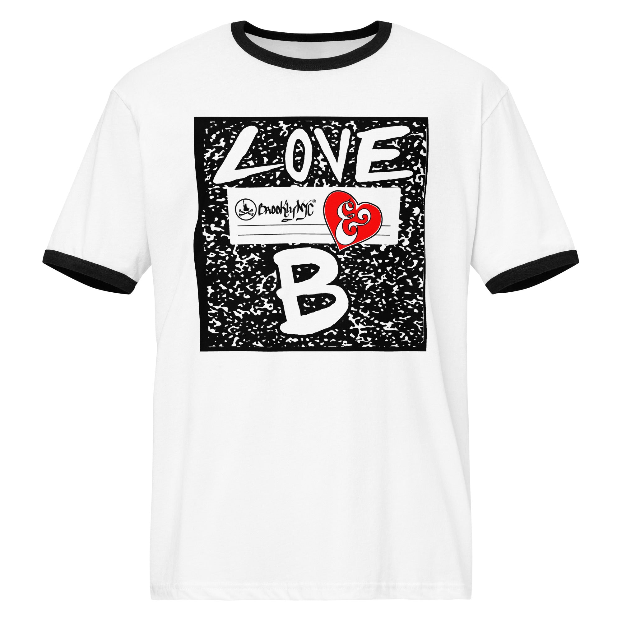 Love & B Unisex Ringer T-Shirt by BrooklyNYC ®