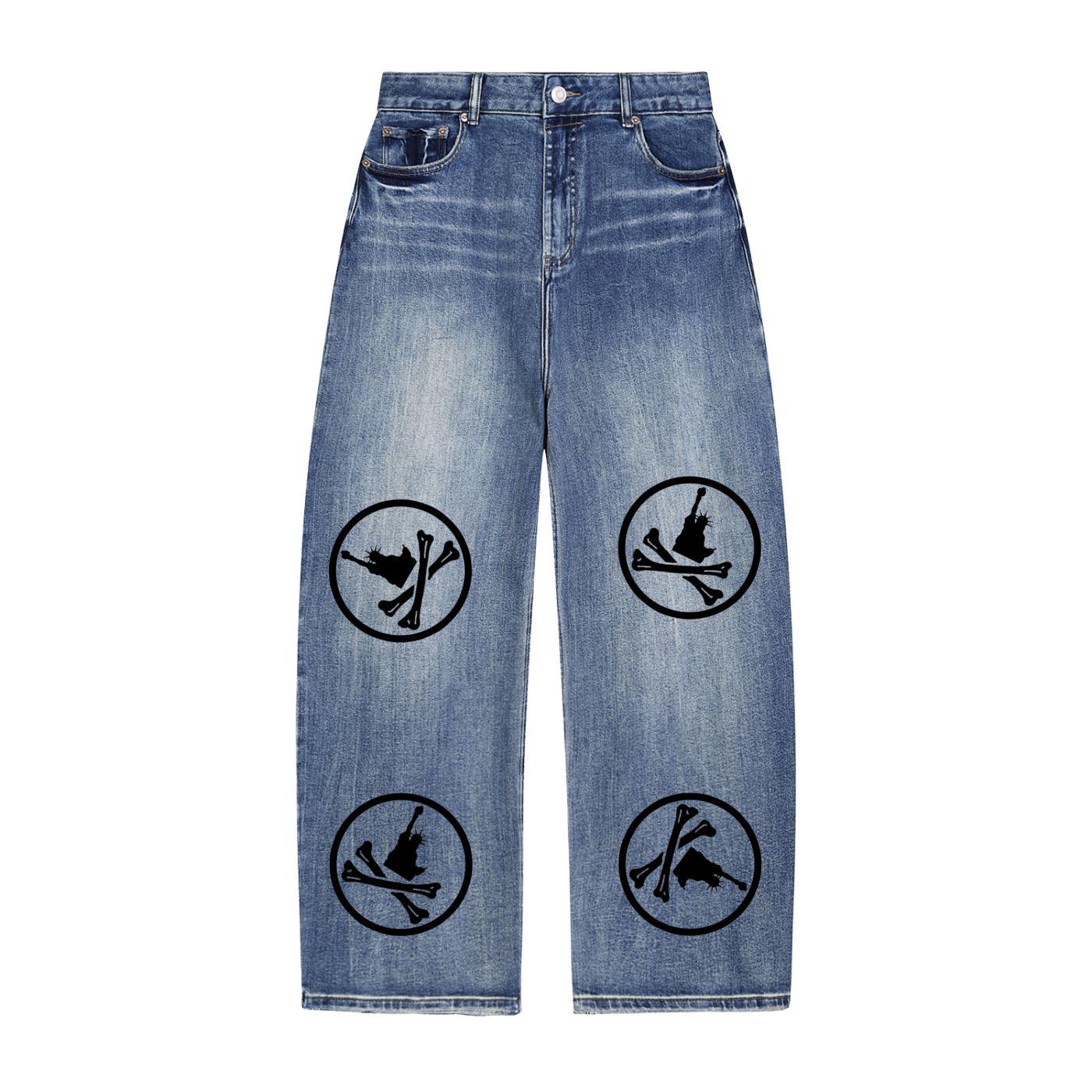 Sun Fade Heavyweight Denim Jeans