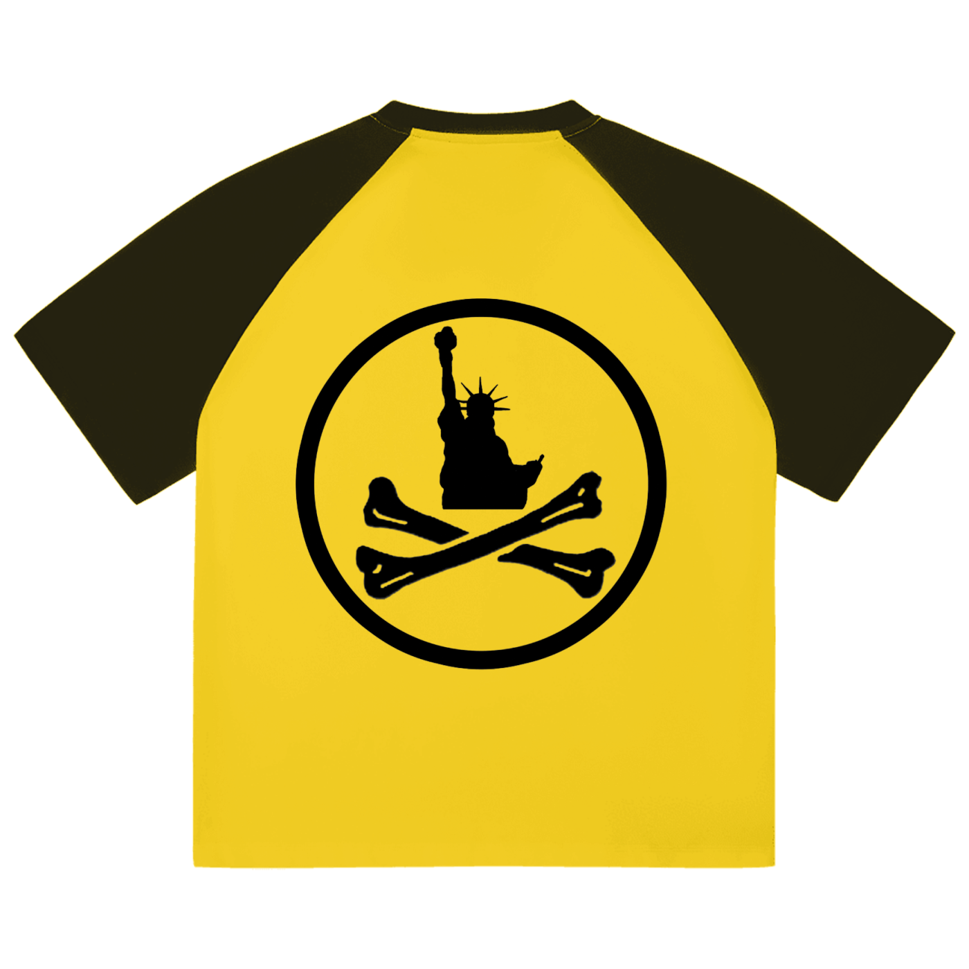 Color-Blocked Raglan Sleeve T-Shirt