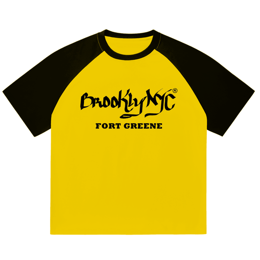 Color-Blocked Raglan Sleeve T-Shirt